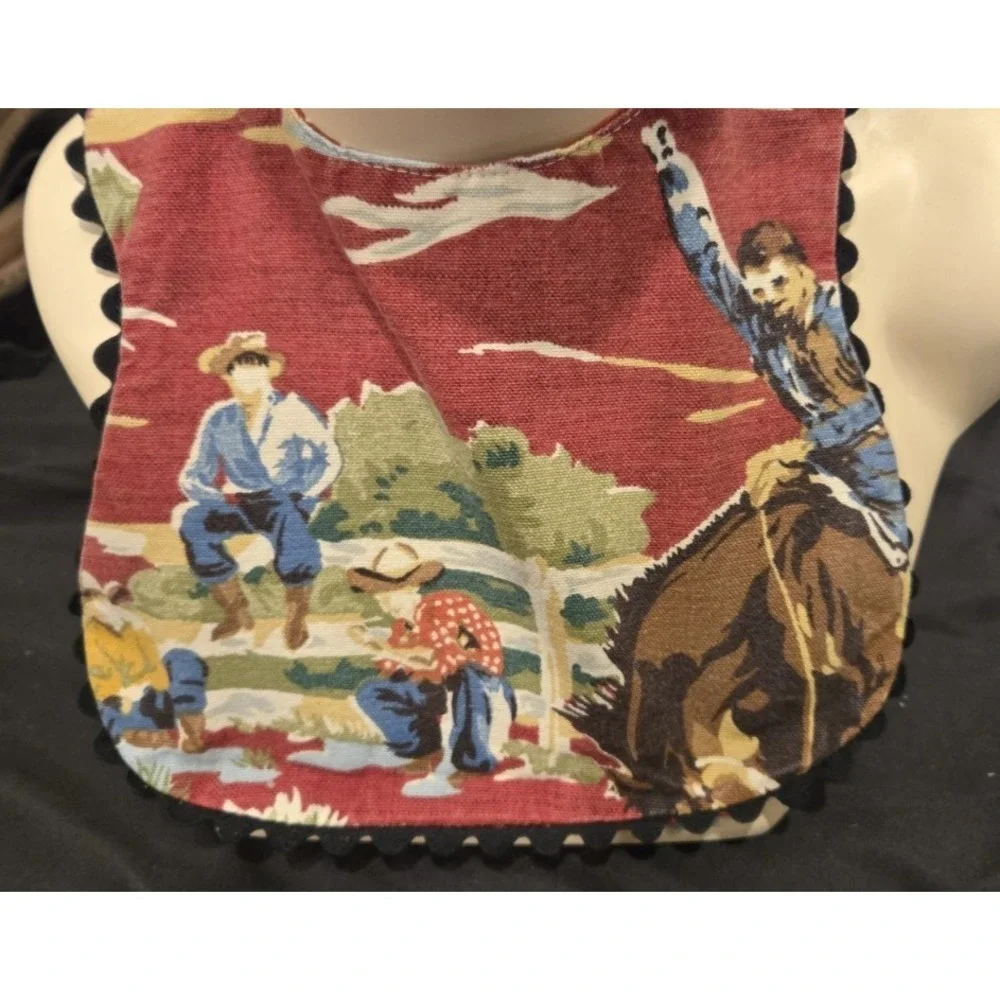 vintage cowboy bib